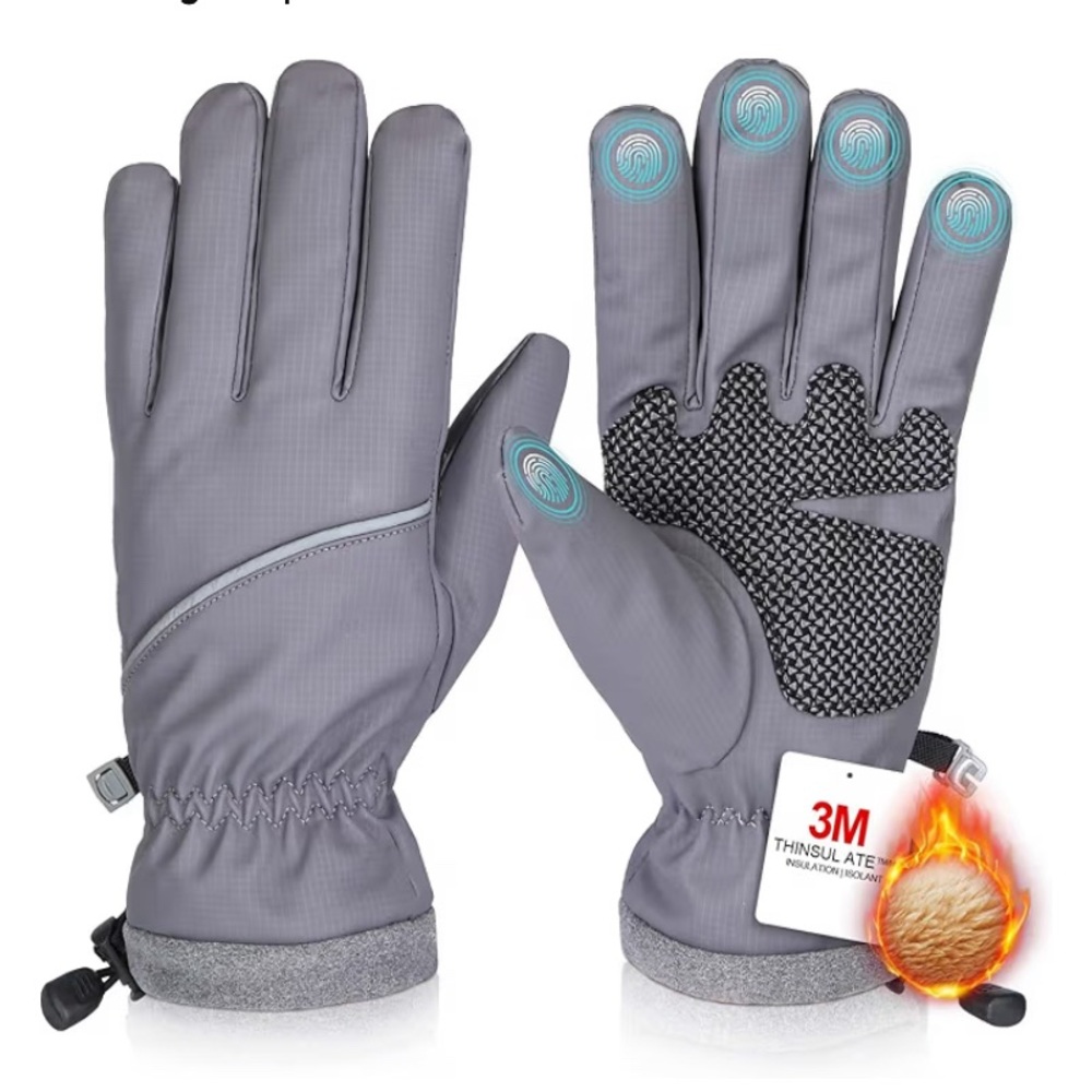 3M Thinsulate Gray Thermal Gloves 66